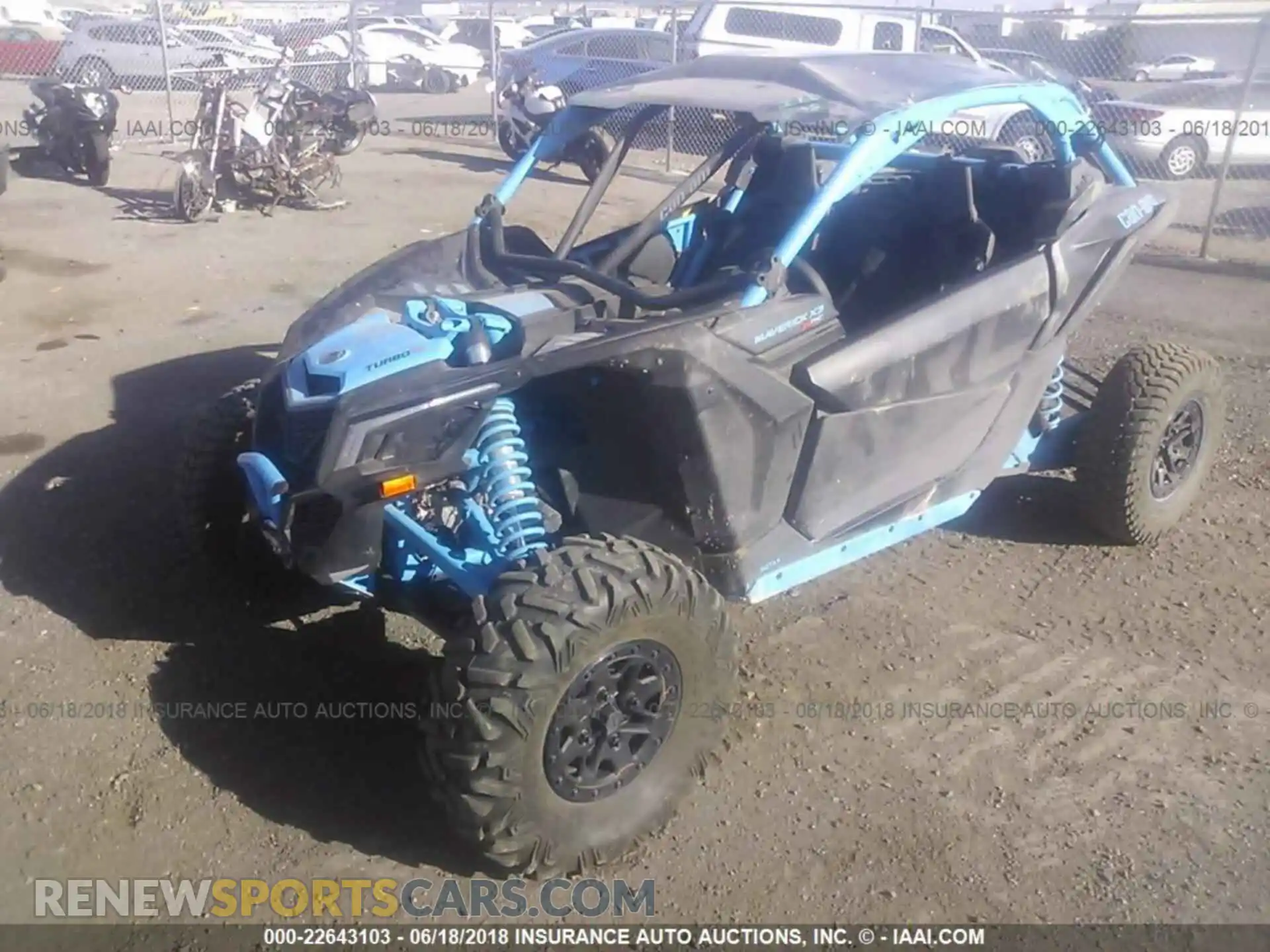 2 Photograph of a damaged car 3JBVVAW4XJK000074 Can-am Maverick x3 2018
