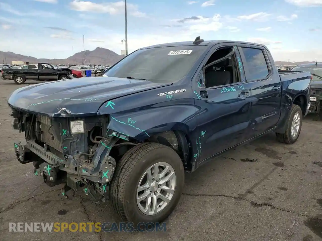 1 Photograph of a damaged car 3GCPWCED0KG253280 CHEVROLET ALL Models 2019