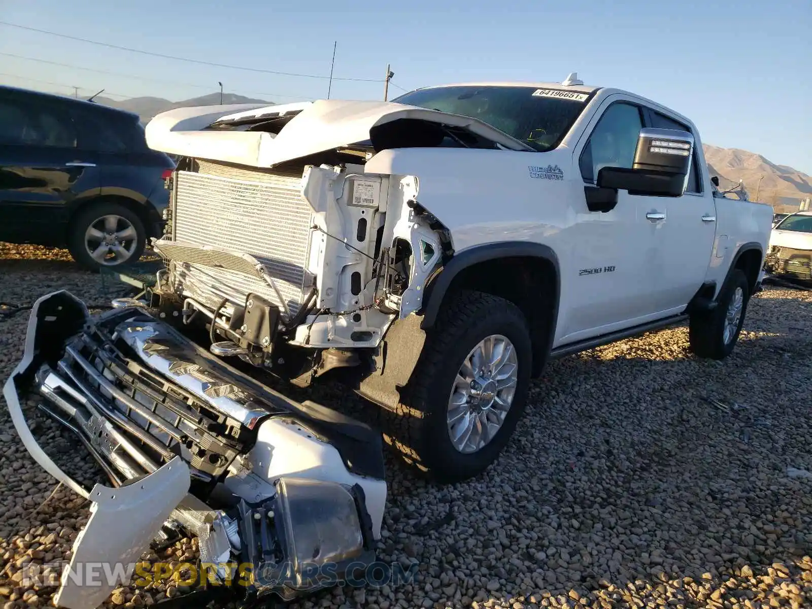 2 Photograph of a damaged car 1GC4YREY5MF184805 CHEVROLET ALL Models 2021