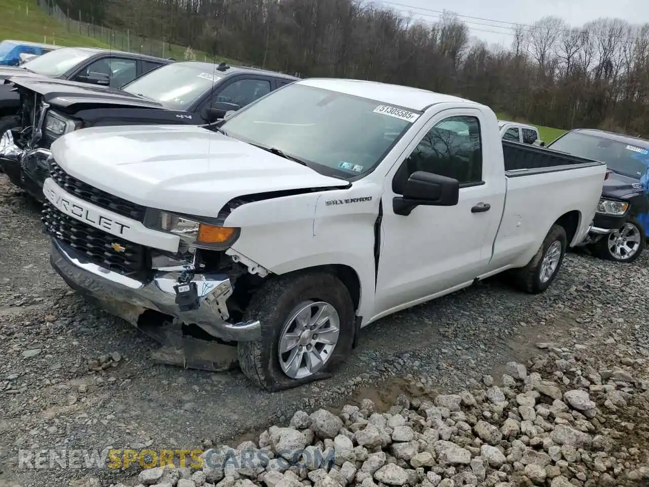 1 Photograph of a damaged car 3GCNWAEF7MG373545 CHEVROLET ALL Models 2021
