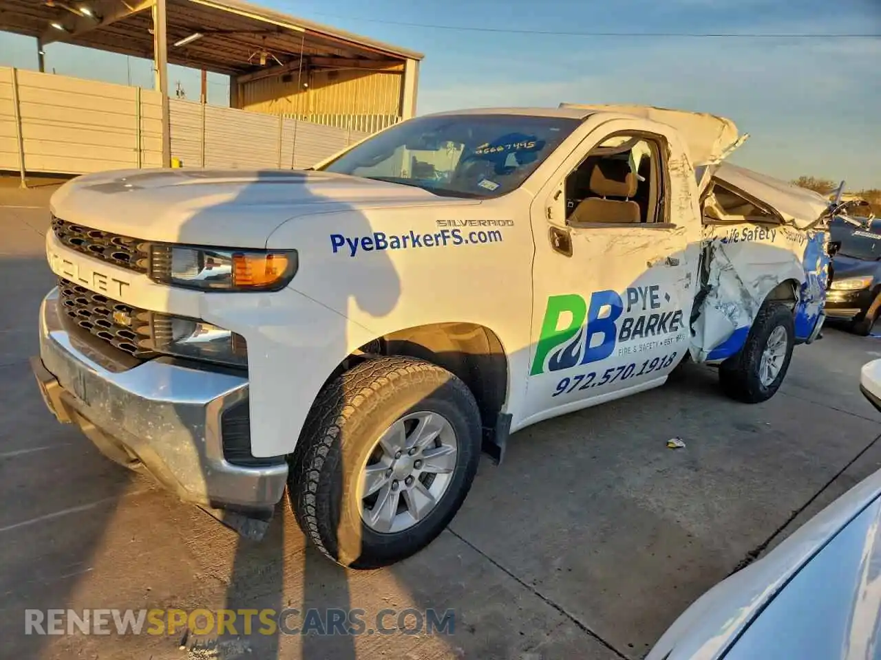1 Photograph of a damaged car 3GCNWAEF9MG268327 CHEVROLET ALL Models 2021