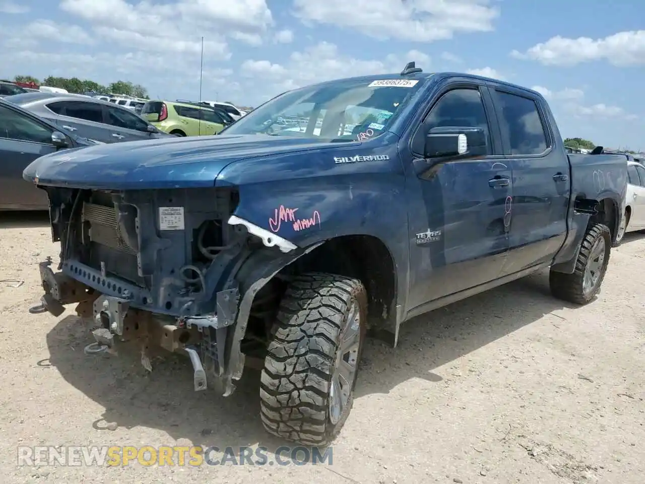 1 Photograph of a damaged car 3GCPWDED9NG162275 CHEVROLET ALL Models 2022