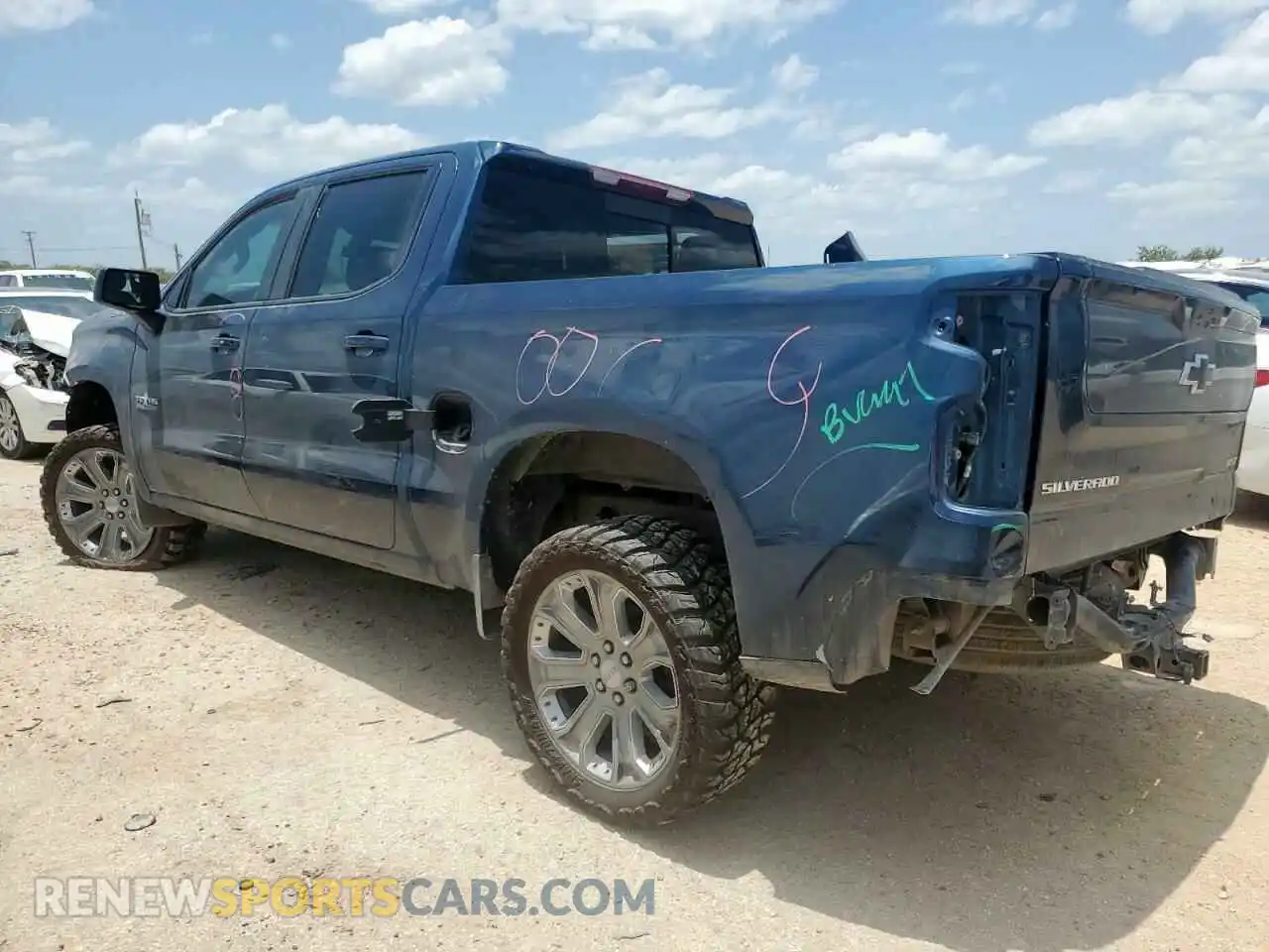 2 Photograph of a damaged car 3GCPWDED9NG162275 CHEVROLET ALL Models 2022
