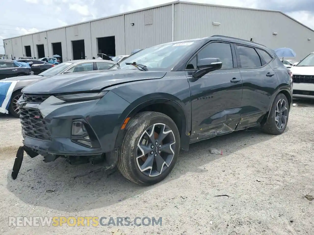 1 Photograph of a damaged car 3GNKBERS2KS696836 CHEVROLET BLAZER 2019