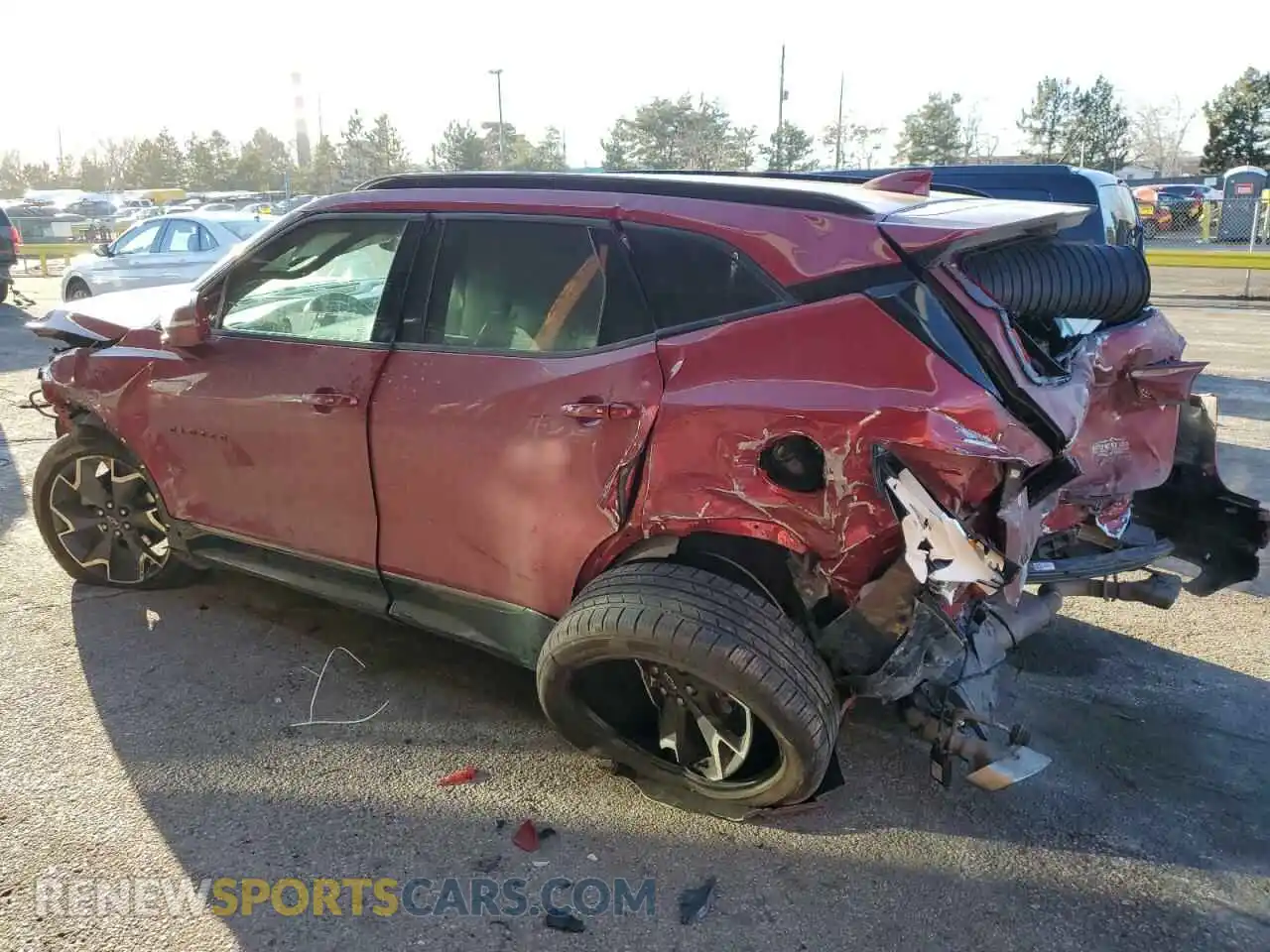 2 Photograph of a damaged car 3GNKBERS8KS645082 CHEVROLET BLAZER 2019