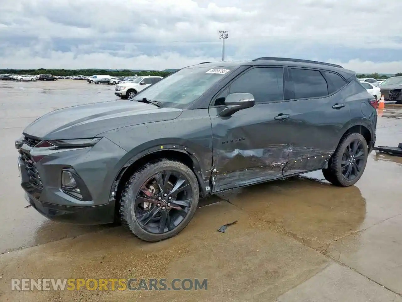 1 Photograph of a damaged car 3GNKBERS8KS652940 CHEVROLET BLAZER 2019