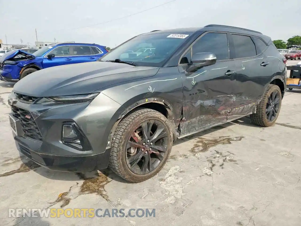 2 Photograph of a damaged car 3GNKBERS8KS652940 CHEVROLET BLAZER 2019