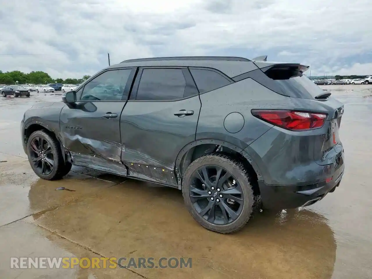 3 Photograph of a damaged car 3GNKBERS8KS652940 CHEVROLET BLAZER 2019