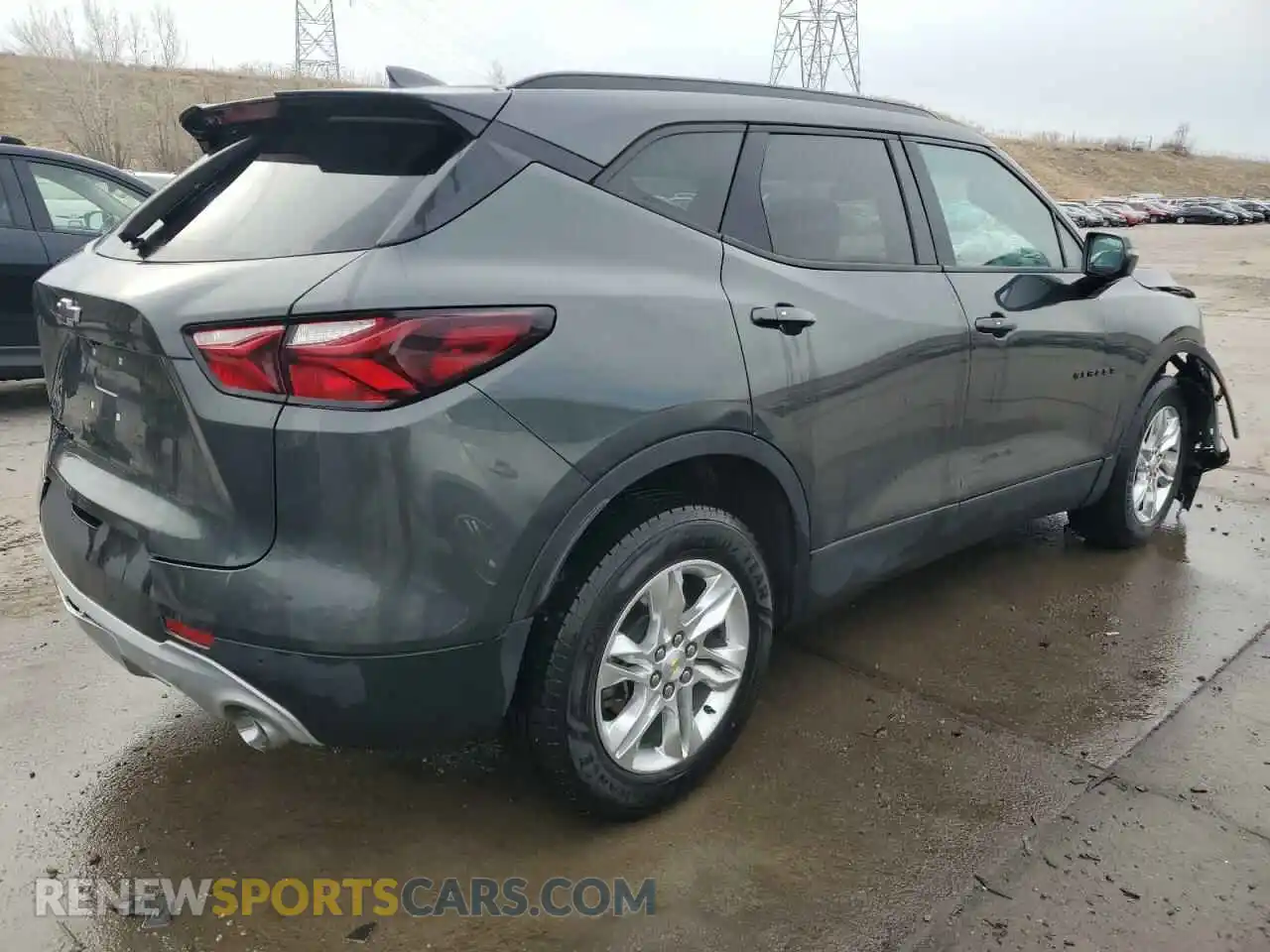 3 Photograph of a damaged car 3GNKBGRS1KS674046 CHEVROLET BLAZER 2019