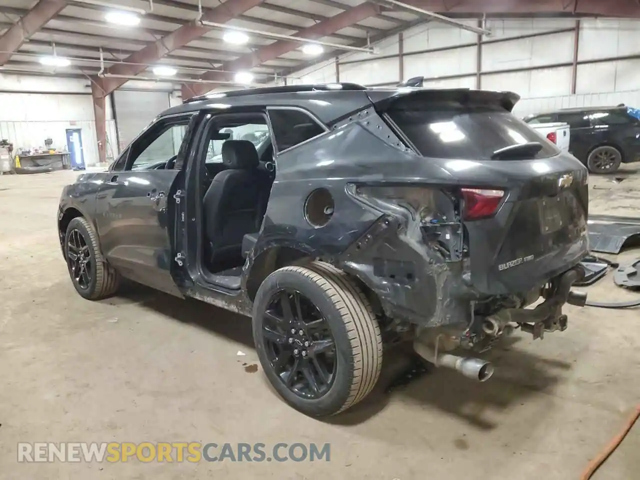 2 Photograph of a damaged car 3GNKBHRS0KS651802 CHEVROLET BLAZER 2019