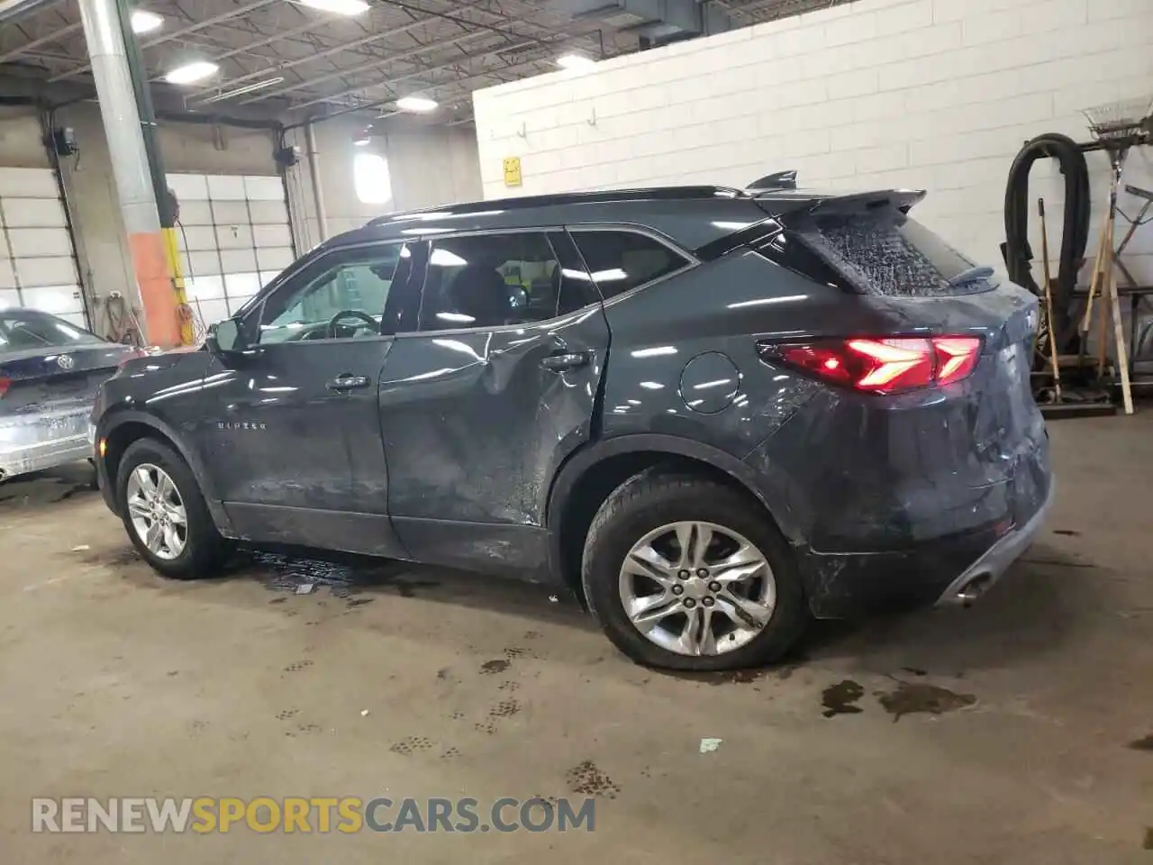 2 Photograph of a damaged car 3GNKBHRS9KS689884 CHEVROLET BLAZER 2019