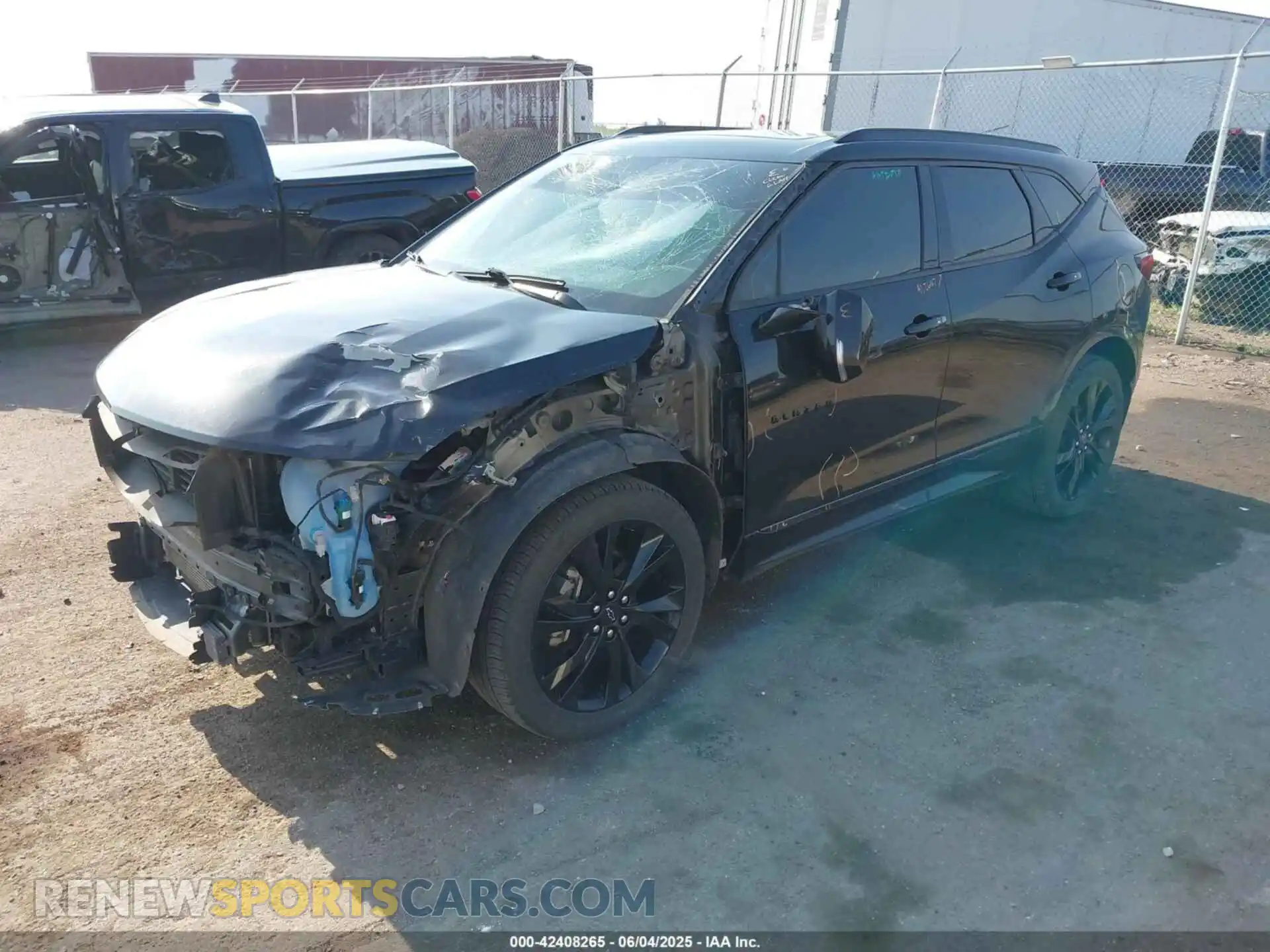 2 Photograph of a damaged car 3GNKBJRS2KS684565 CHEVROLET BLAZER 2019