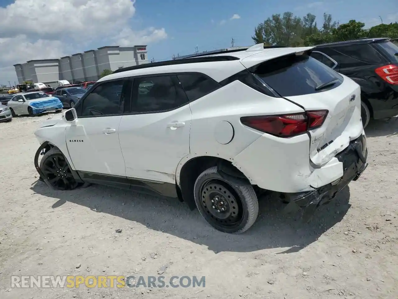2 Photograph of a damaged car 3GNKBJRS5KS700855 CHEVROLET BLAZER 2019