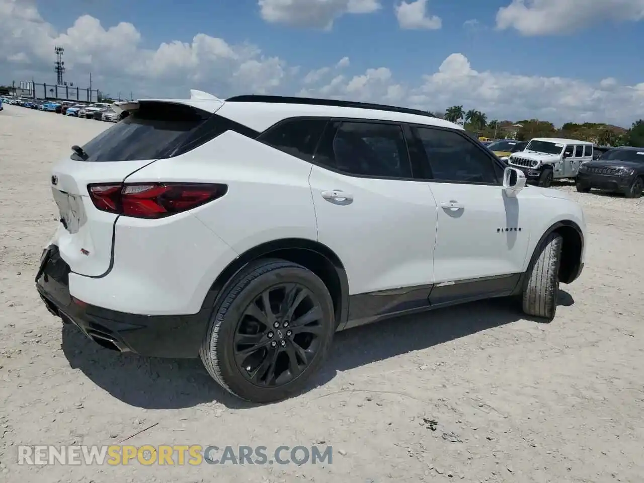 3 Photograph of a damaged car 3GNKBJRS5KS700855 CHEVROLET BLAZER 2019