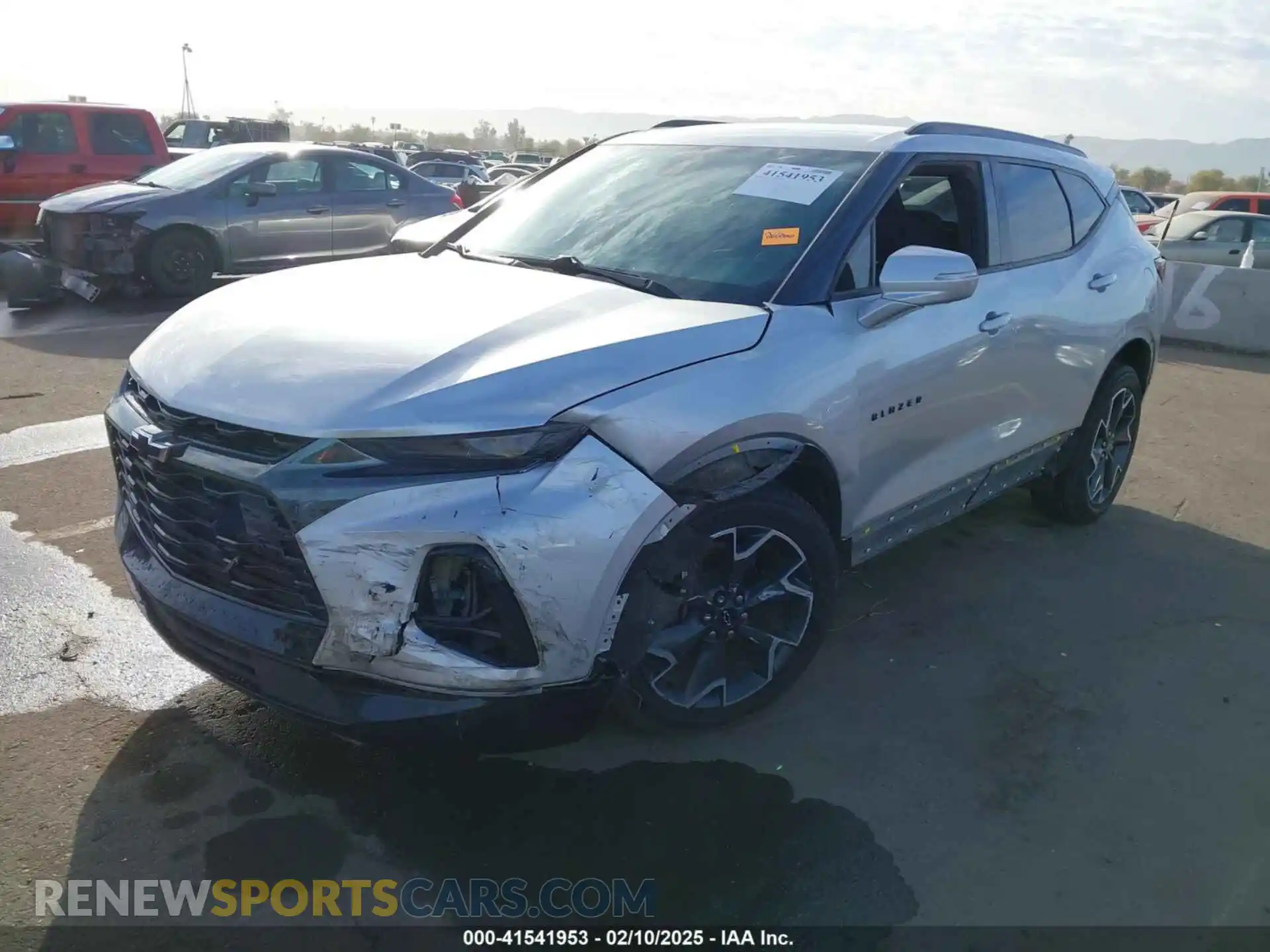 2 Photograph of a damaged car 3GNKBJRS7KS620778 CHEVROLET BLAZER 2019
