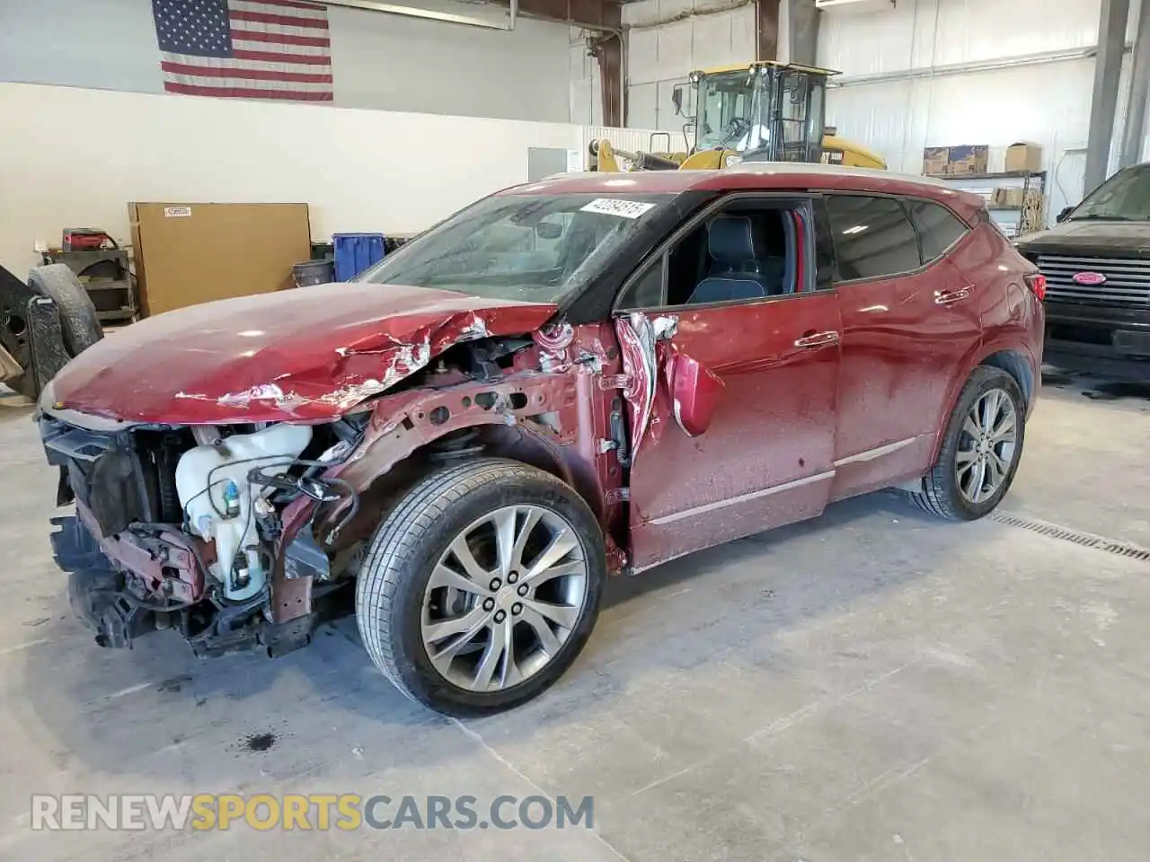 1 Photograph of a damaged car 3GNKBKRS1KS580655 CHEVROLET BLAZER 2019