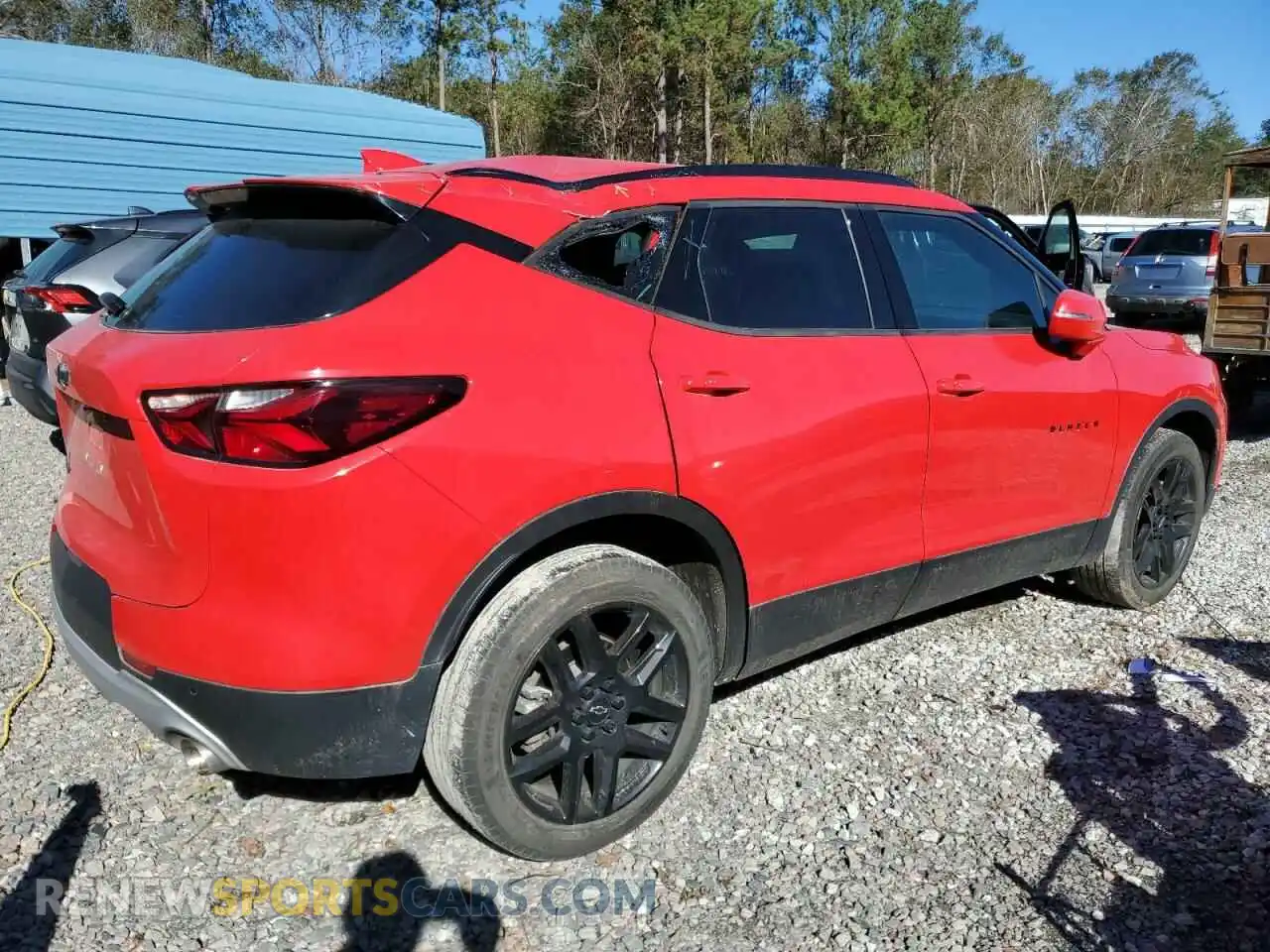 3 Photograph of a damaged car 3GNKBCRS7LS677253 CHEVROLET BLAZER 2020