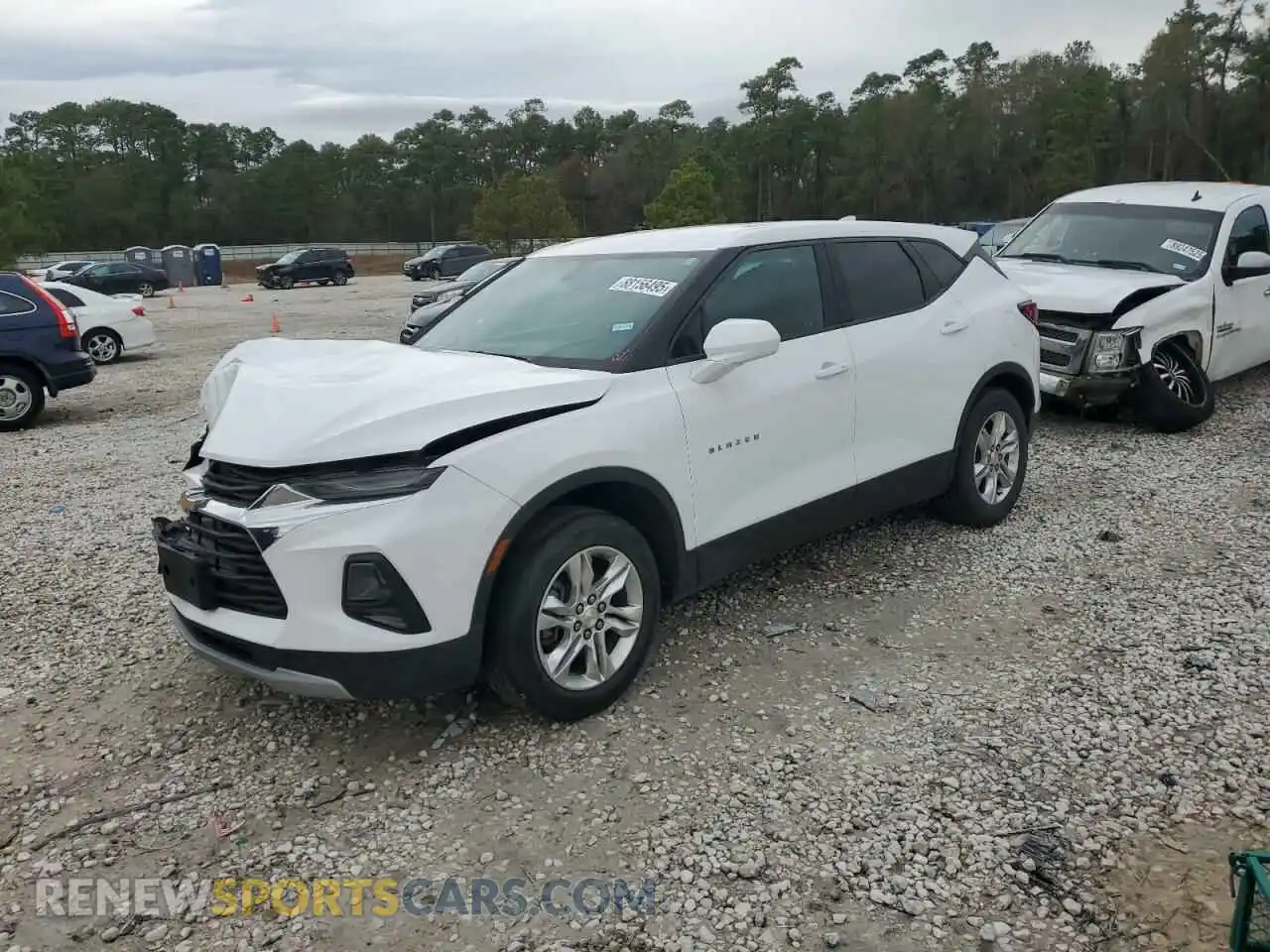 1 Photograph of a damaged car 3GNKBCRS8LS640146 CHEVROLET BLAZER 2020