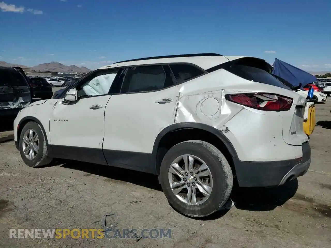 2 Photograph of a damaged car 3GNKBCRS8LS702225 CHEVROLET BLAZER 2020