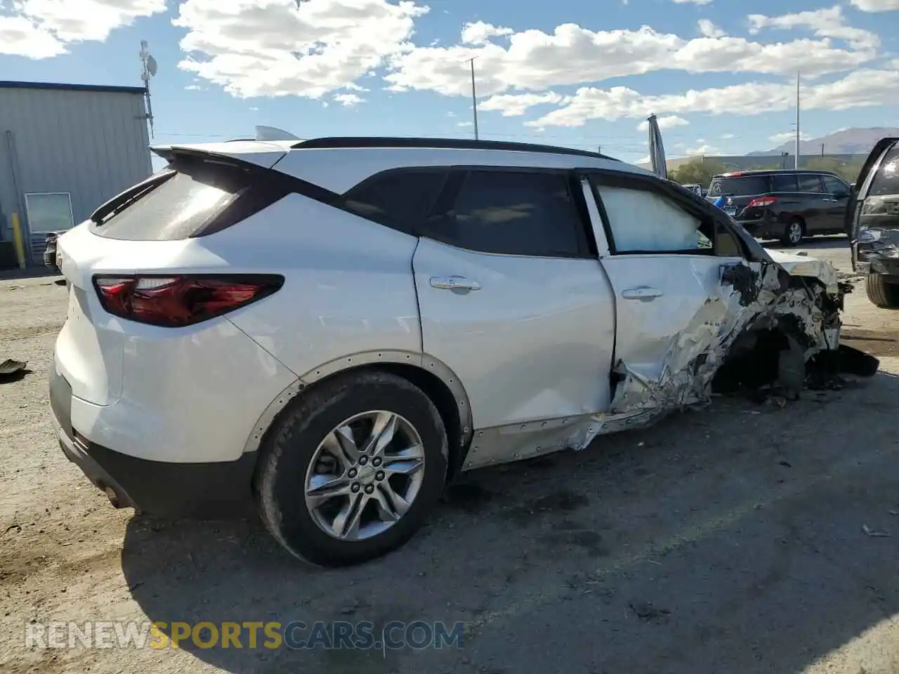 3 Photograph of a damaged car 3GNKBCRS8LS702225 CHEVROLET BLAZER 2020