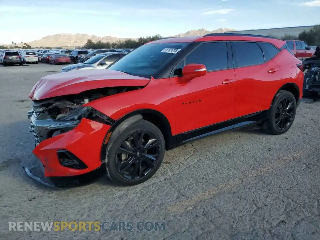 1 Photograph of a damaged car 3GNKBERS1LS723252 CHEVROLET BLAZER 2020