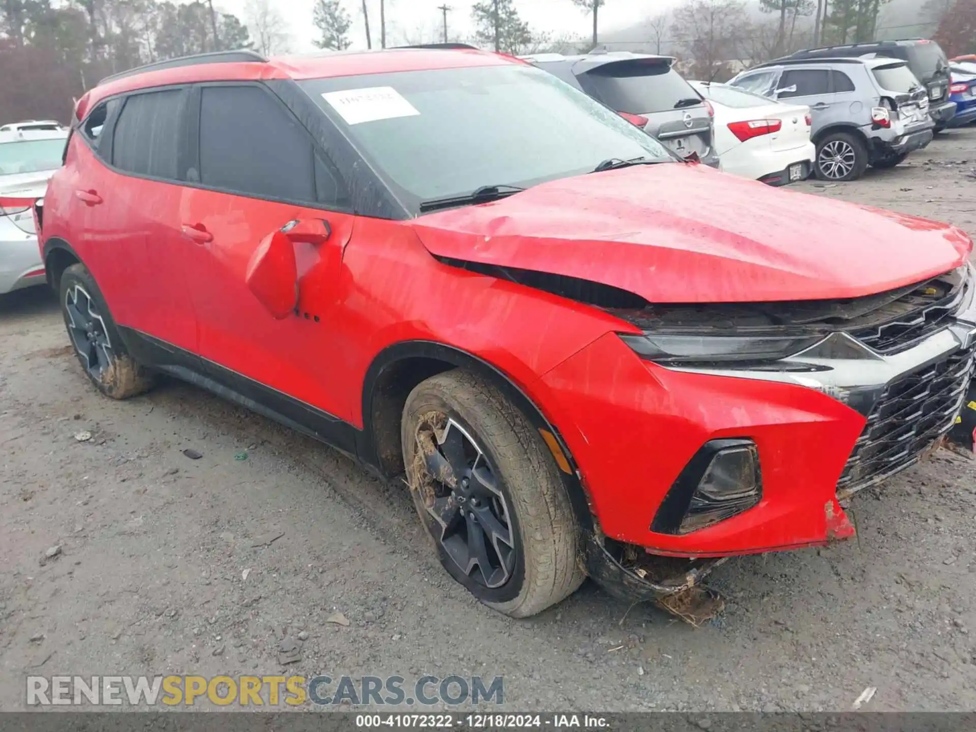 1 Photograph of a damaged car 3GNKBERS3LS532741 CHEVROLET BLAZER 2020