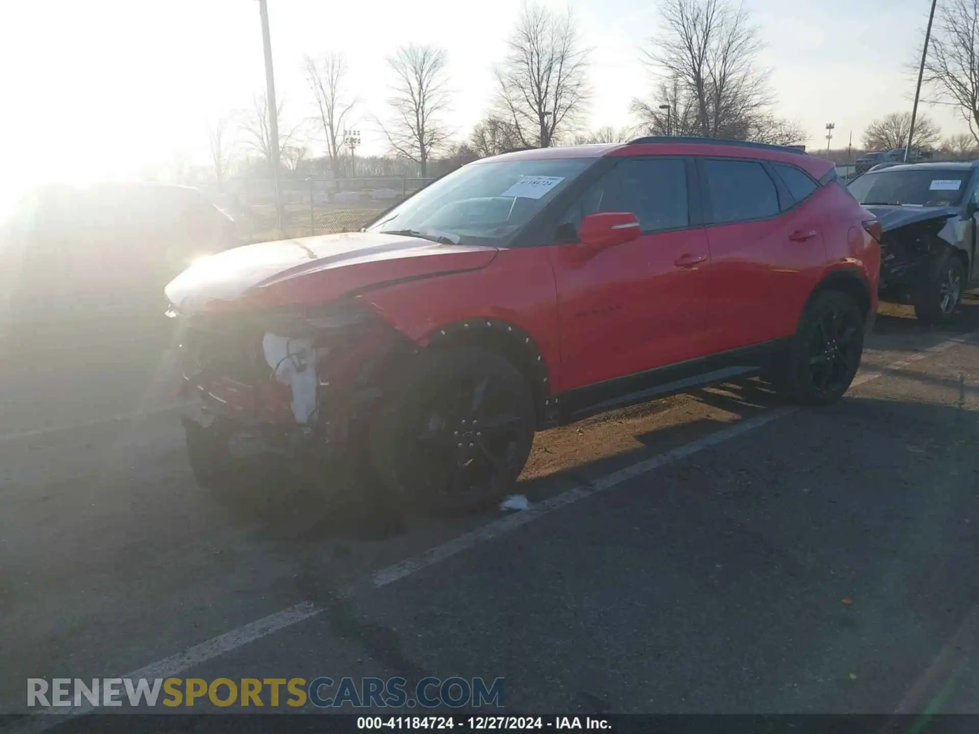 2 Photograph of a damaged car 3GNKBERS4LS676637 CHEVROLET BLAZER 2020