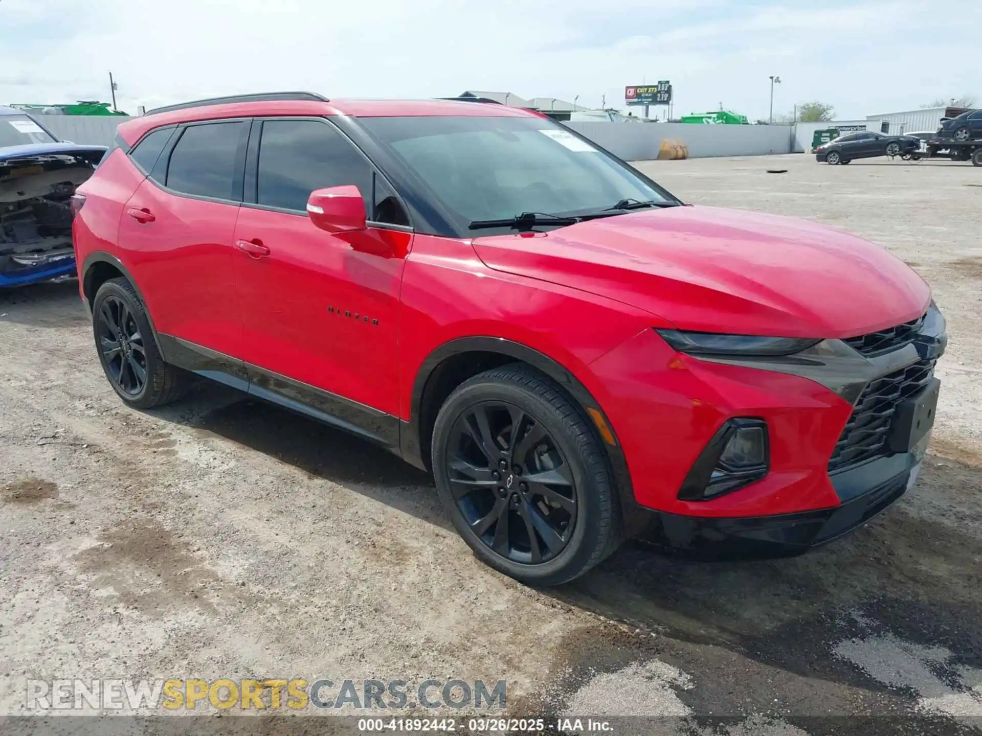 1 Фотография поврежденного автомобиля 3GNKBERS6LS669334 CHEVROLET BLAZER 2020
