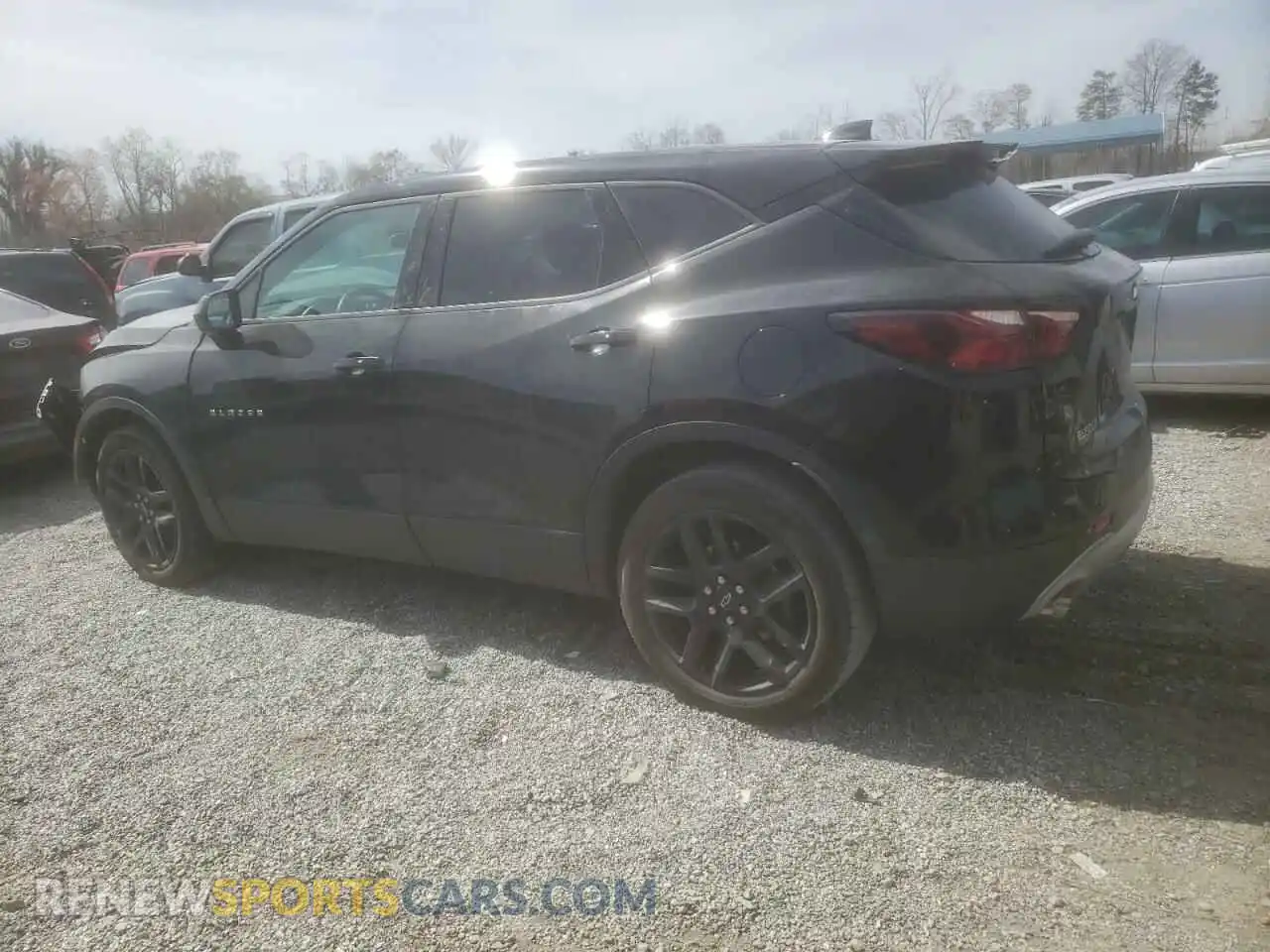 2 Photograph of a damaged car 3GNKBHRS0LS692383 CHEVROLET BLAZER 2020