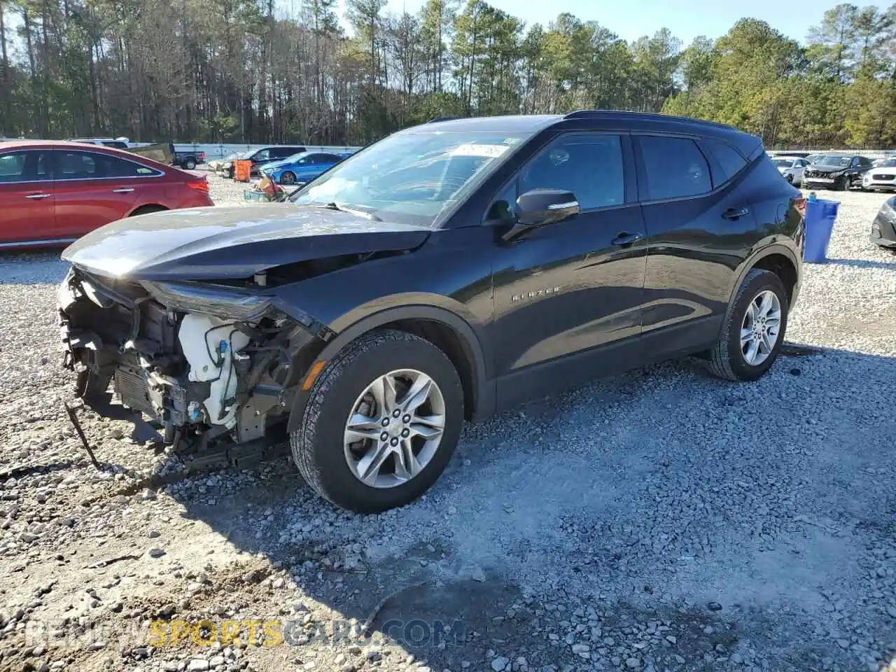 1 Photograph of a damaged car 3GNKBHRS6LS608020 CHEVROLET BLAZER 2020
