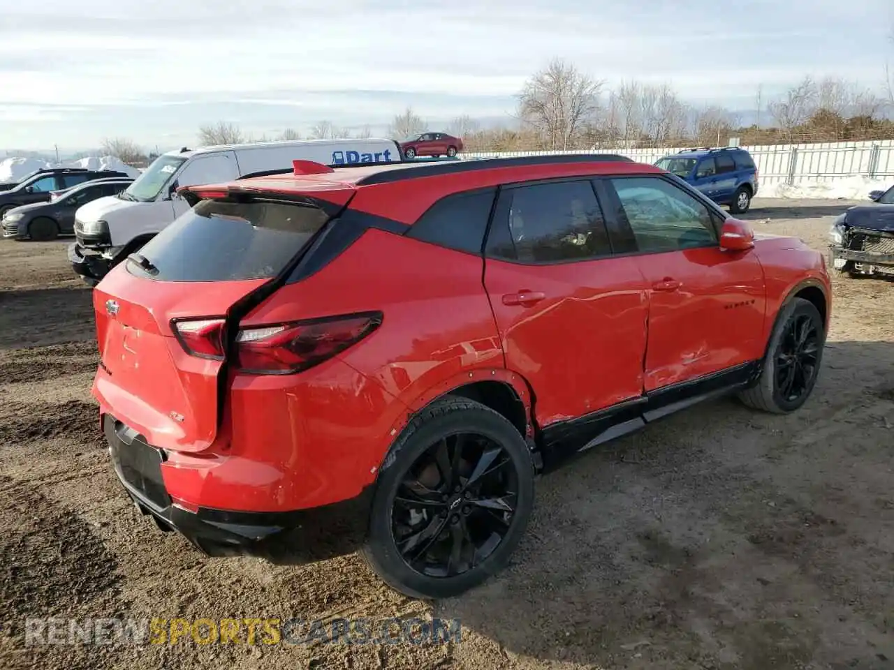 3 Photograph of a damaged car 3GNKBKRS0LS634545 CHEVROLET BLAZER 2020
