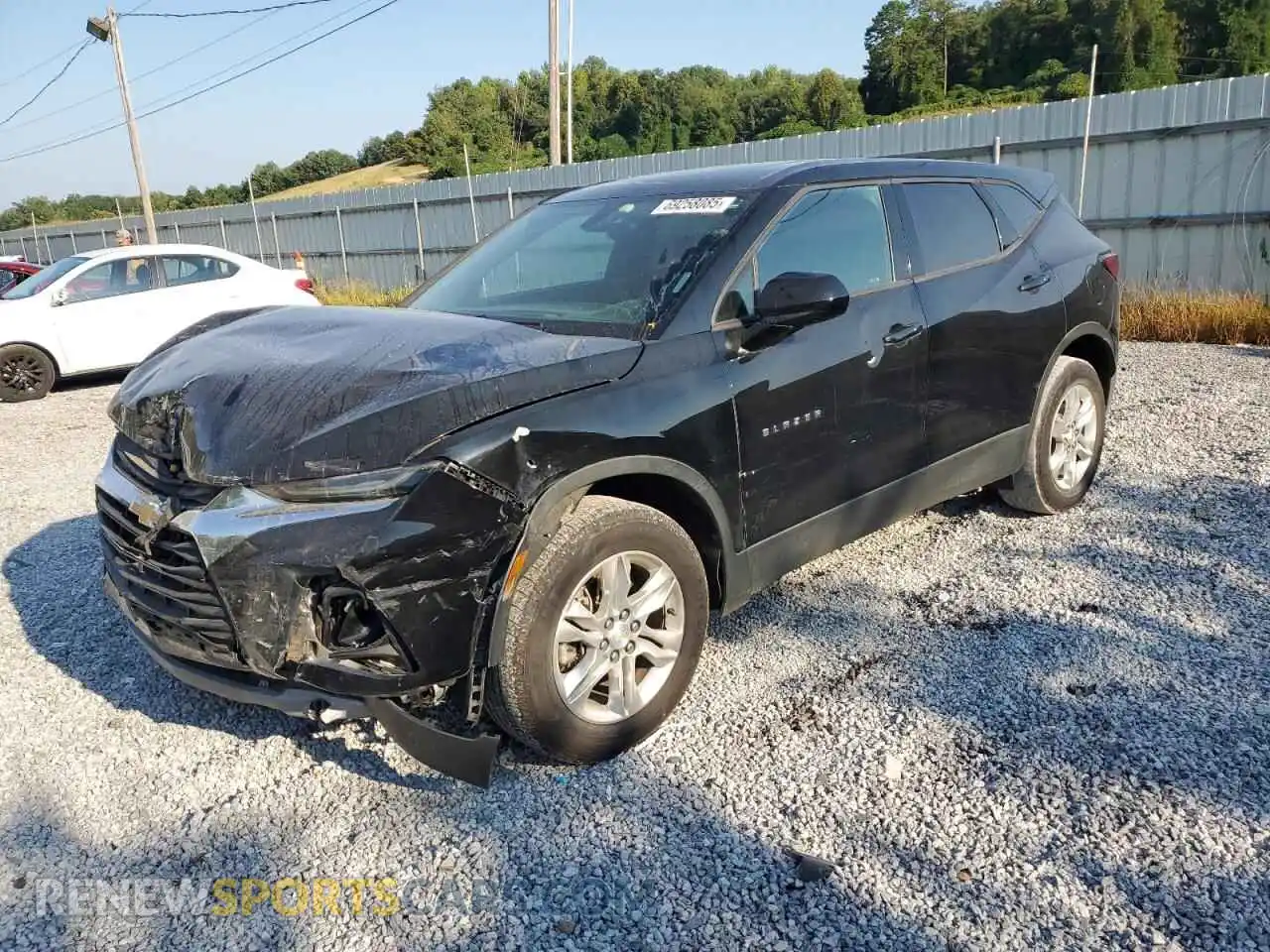1 Photograph of a damaged car 3GNKBBRA0MS529674 CHEVROLET BLAZER 2021