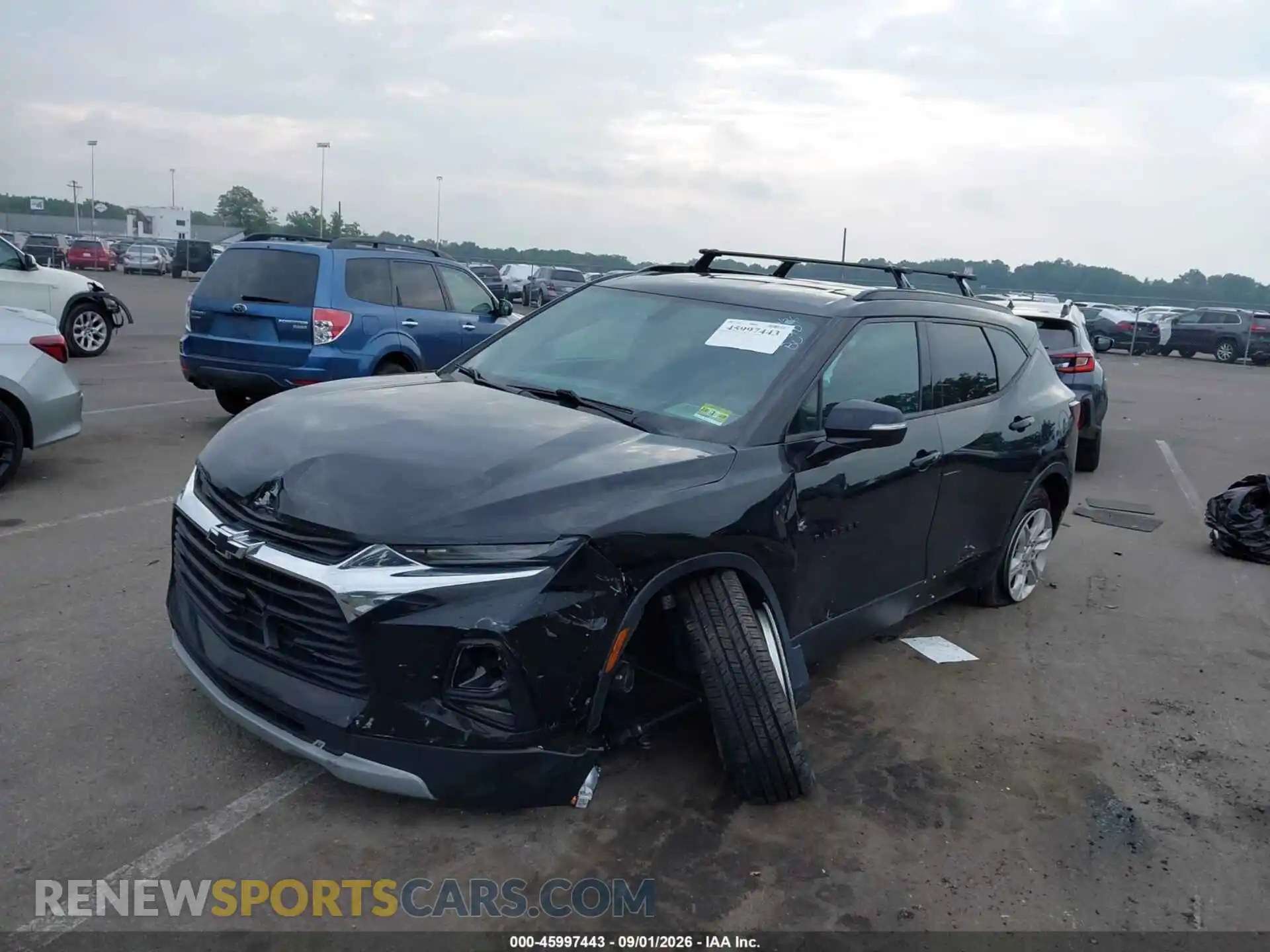2 Фотография поврежденного автомобиля 3GNKBBRA0MS534924 CHEVROLET BLAZER 2021
