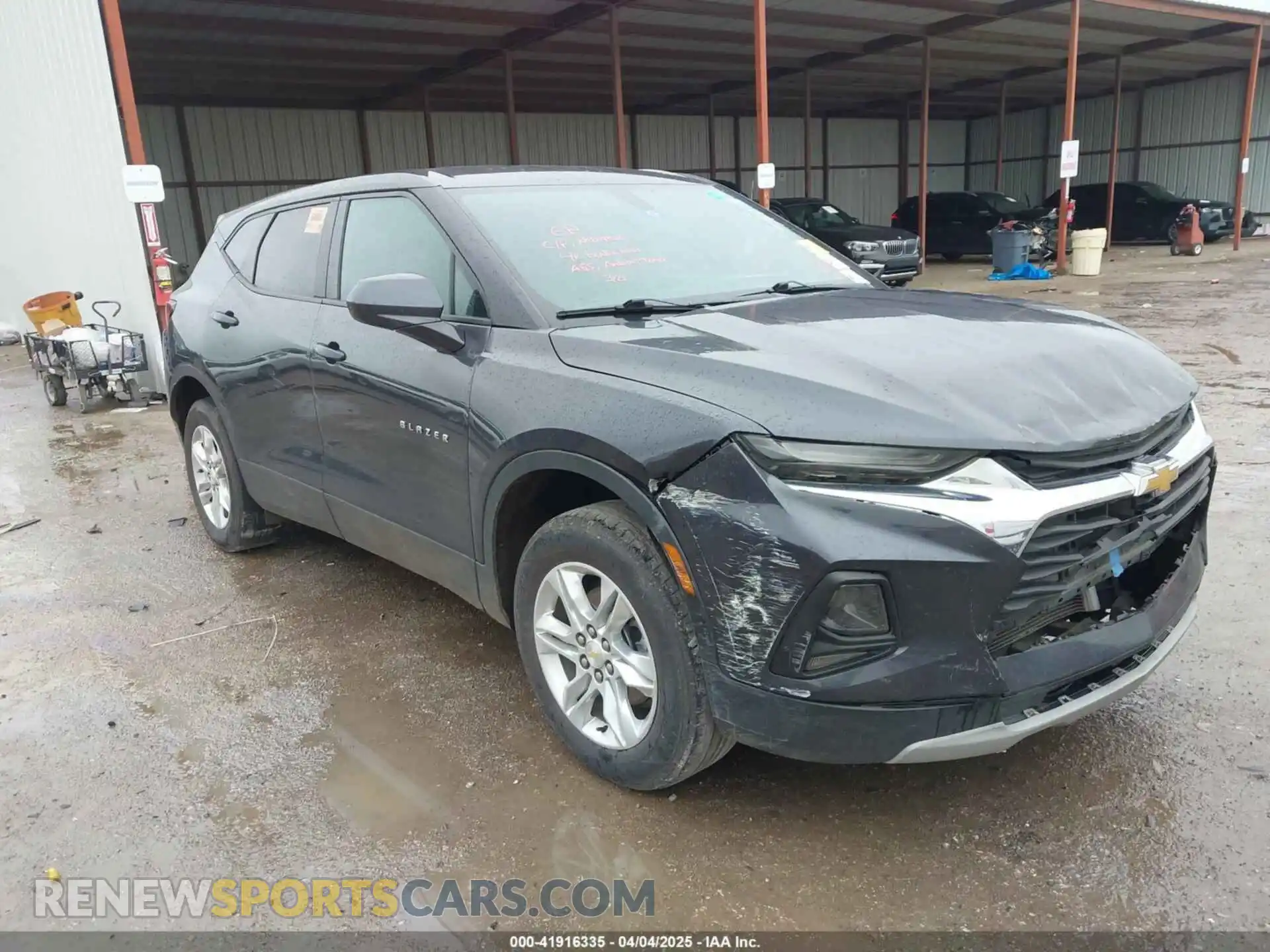 1 Photograph of a damaged car 3GNKBBRA0MS576302 CHEVROLET BLAZER 2021