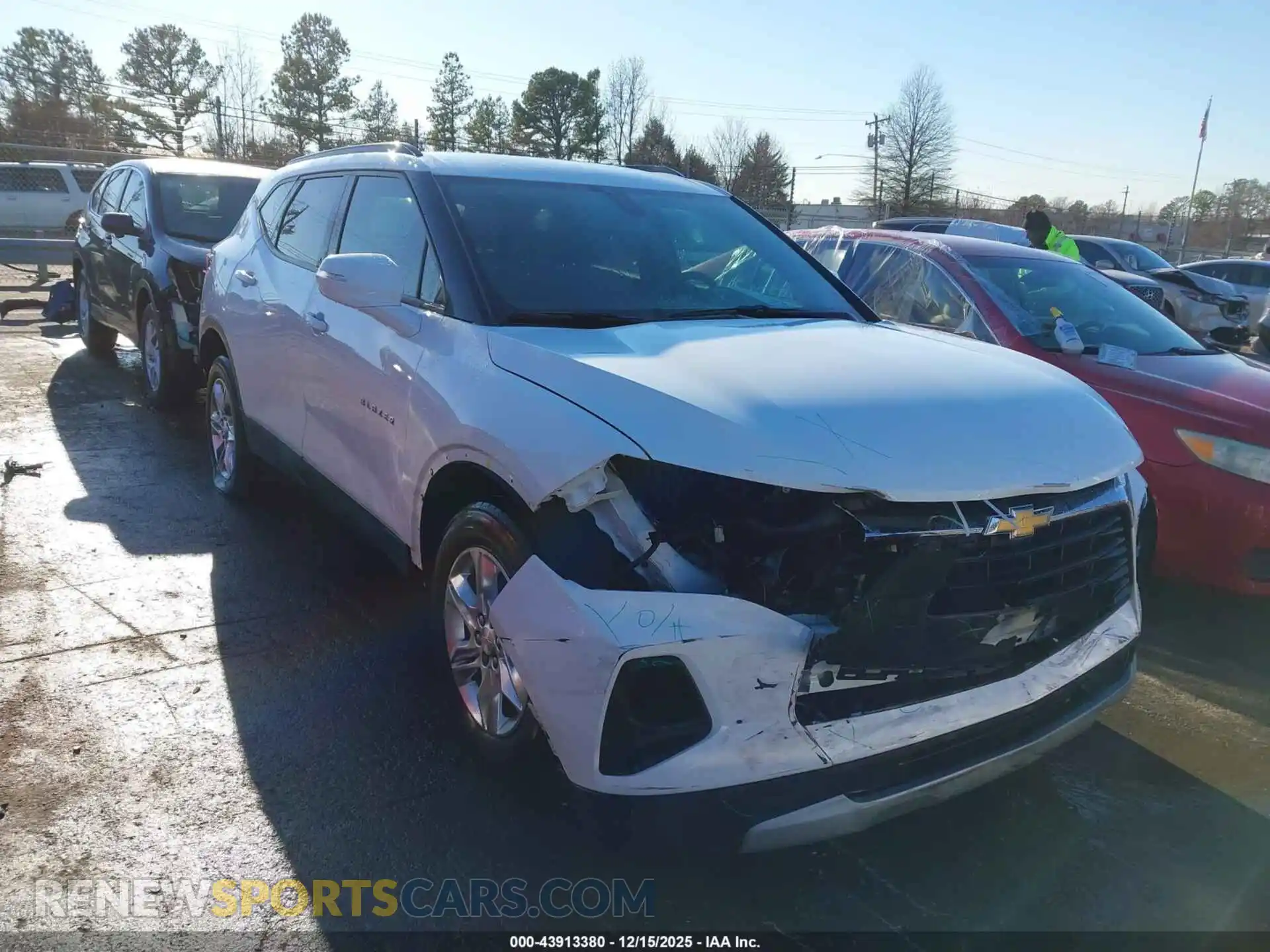 1 Photograph of a damaged car 3GNKBBRA2MS524914 CHEVROLET BLAZER 2021