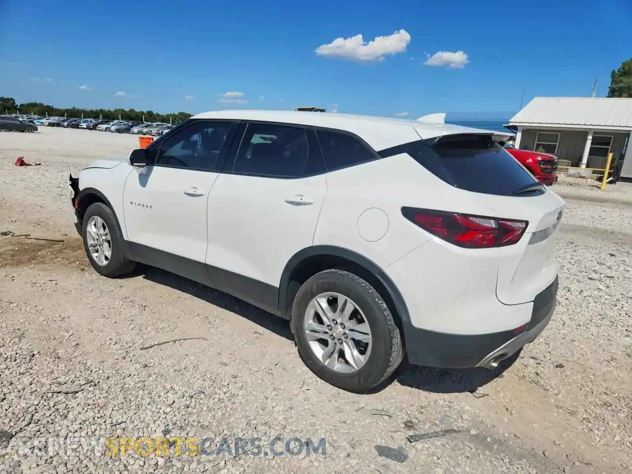 2 Photograph of a damaged car 3GNKBBRA2MS587706 CHEVROLET BLAZER 2021