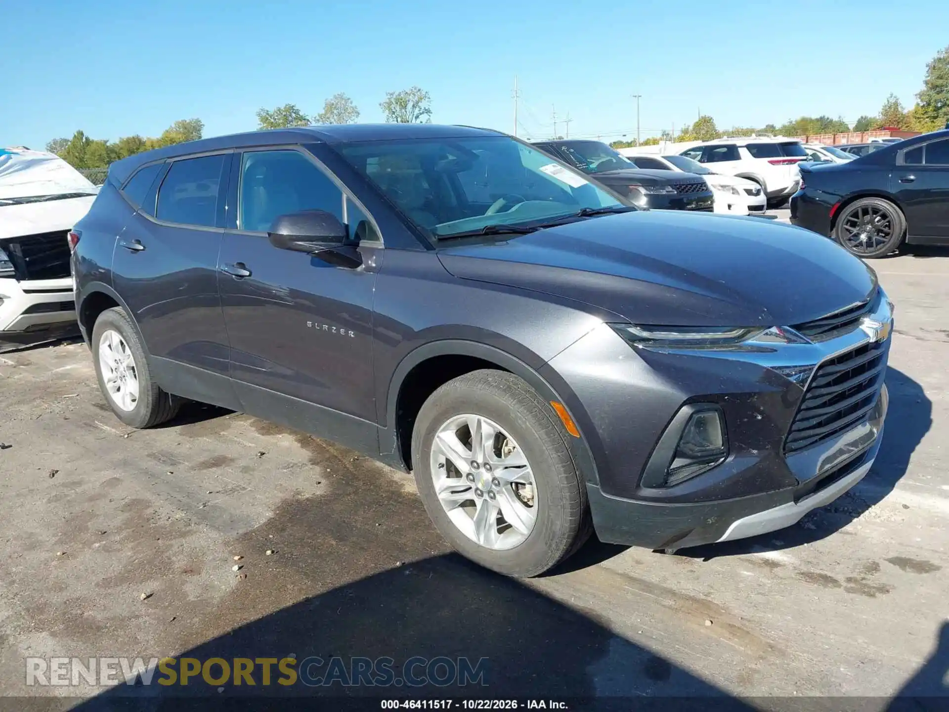 1 Photograph of a damaged car 3GNKBBRA4MS508715 CHEVROLET BLAZER 2021