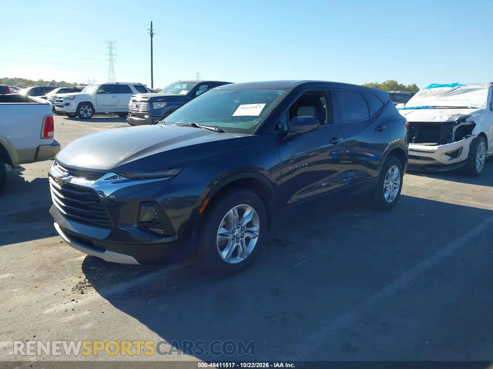 2 Photograph of a damaged car 3GNKBBRA4MS508715 CHEVROLET BLAZER 2021