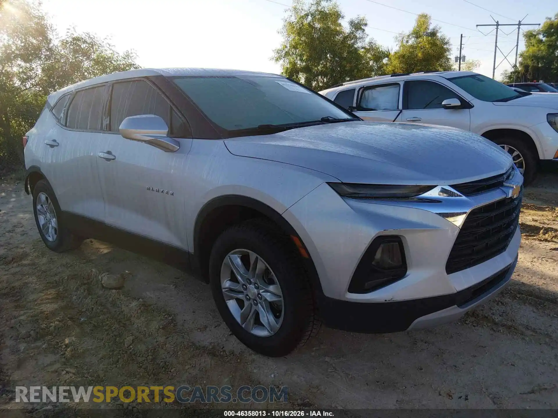 1 Photograph of a damaged car 3GNKBBRA4MS538510 CHEVROLET BLAZER 2021