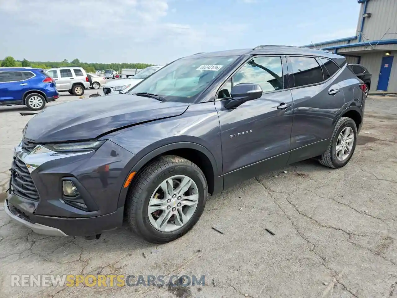 1 Photograph of a damaged car 3GNKBBRA5MS519013 CHEVROLET BLAZER 2021