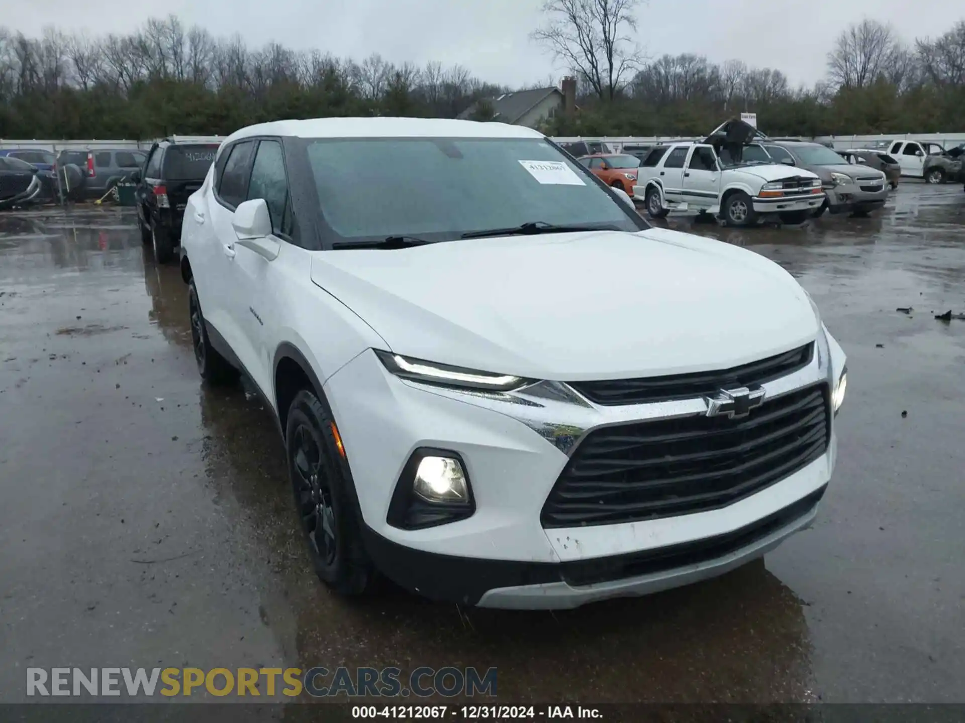1 Photograph of a damaged car 3GNKBBRA5MS565828 CHEVROLET BLAZER 2021