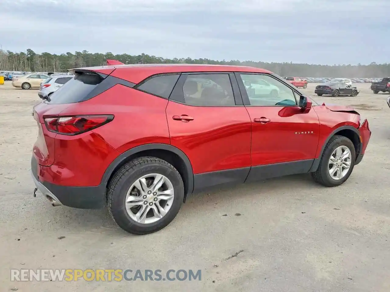 3 fotografías del automóvil dañado 3GNKBBRA5MS585383 CHEVROLET BLAZER 2021