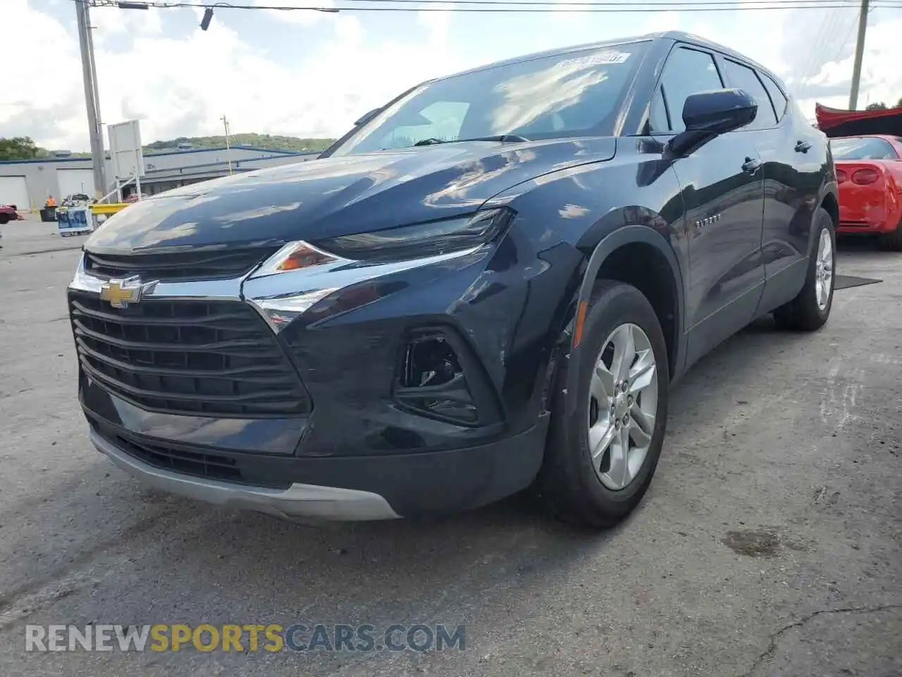 1 Photograph of a damaged car 3GNKBBRA9MS507673 CHEVROLET BLAZER 2021