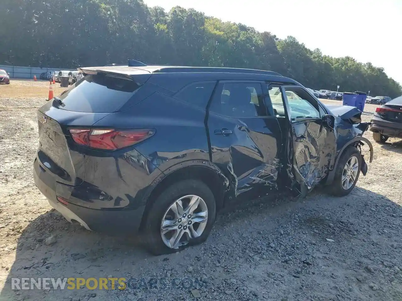 3 fotografías del automóvil dañado 3GNKBBRA9MS508015 CHEVROLET BLAZER 2021