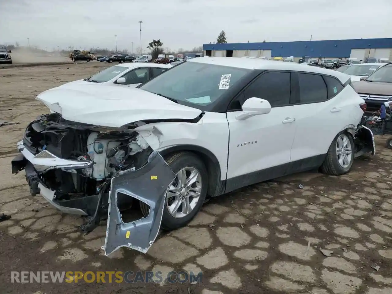 1 Photograph of a damaged car 3GNKBBRA9MS512470 CHEVROLET BLAZER 2021
