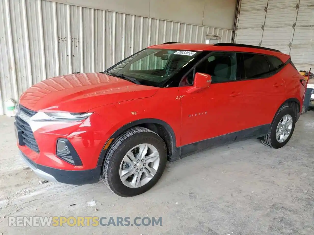 1 Photograph of a damaged car 3GNKBBRA9MS519533 CHEVROLET BLAZER 2021