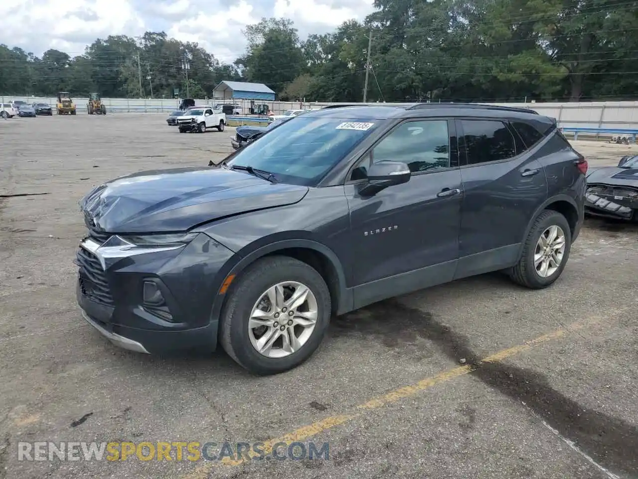 1 Photograph of a damaged car 3GNKBBRA9MS537126 CHEVROLET BLAZER 2021