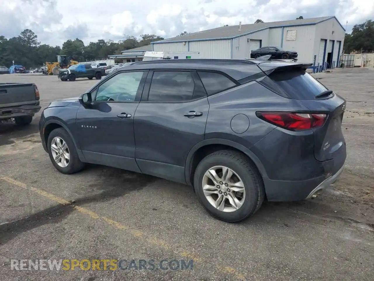2 Photograph of a damaged car 3GNKBBRA9MS537126 CHEVROLET BLAZER 2021