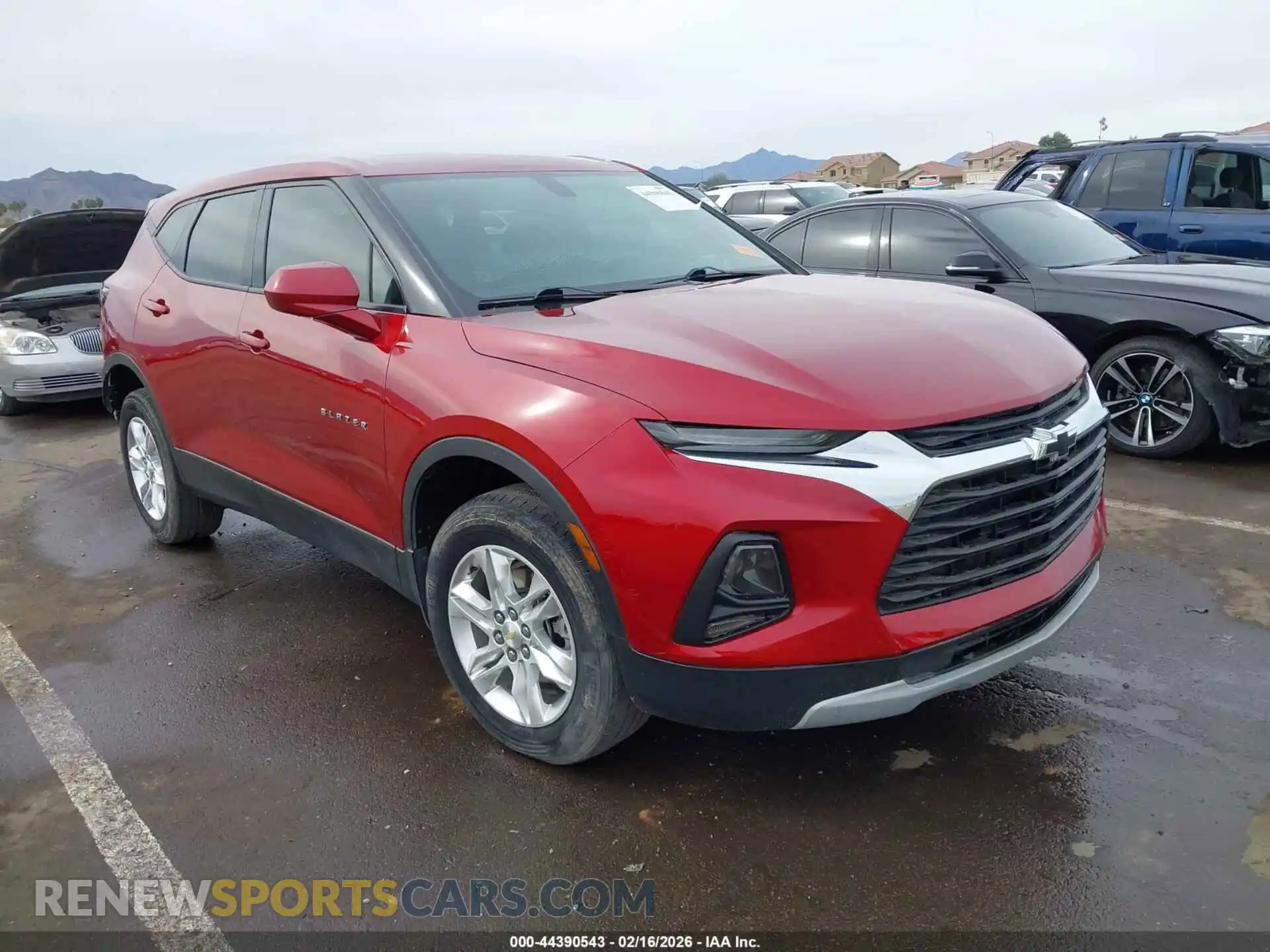 1 Photograph of a damaged car 3GNKBBRA9MS577481 CHEVROLET BLAZER 2021