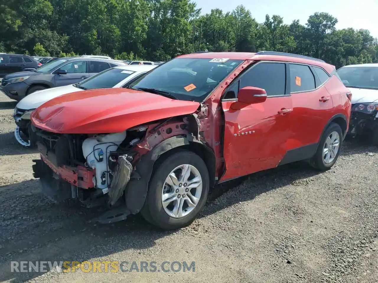 1 Photograph of a damaged car 3GNKBBRAXMS511411 CHEVROLET BLAZER 2021